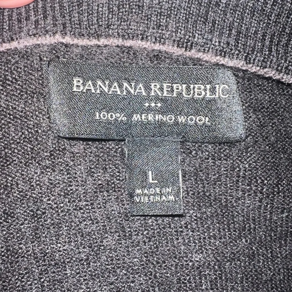 Banana Republic Men's Merino Wool Striped‎ Crewneck Sweater Size L